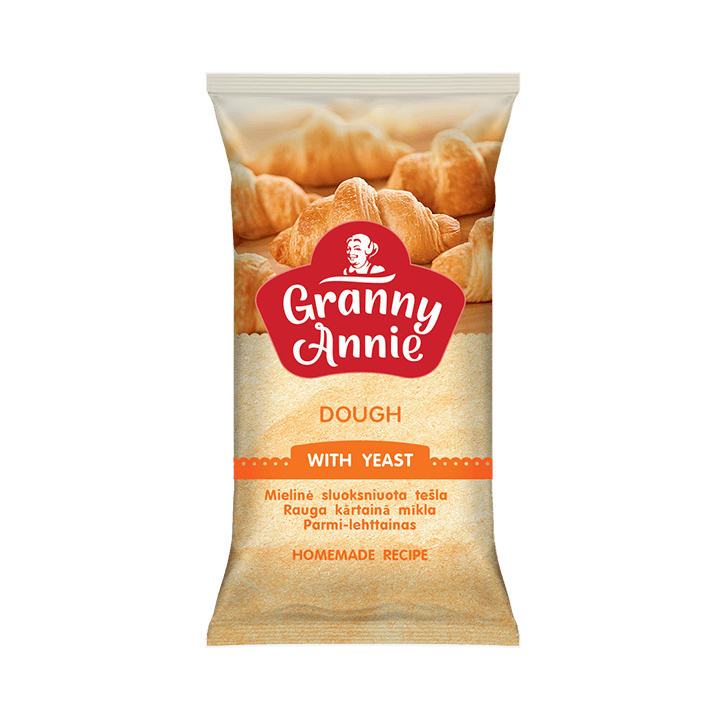 Danish pastry dough “Granny Annie” (with yeast)